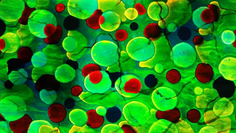 Original Abstract Science/Technology Painting by Chris A Stromberg