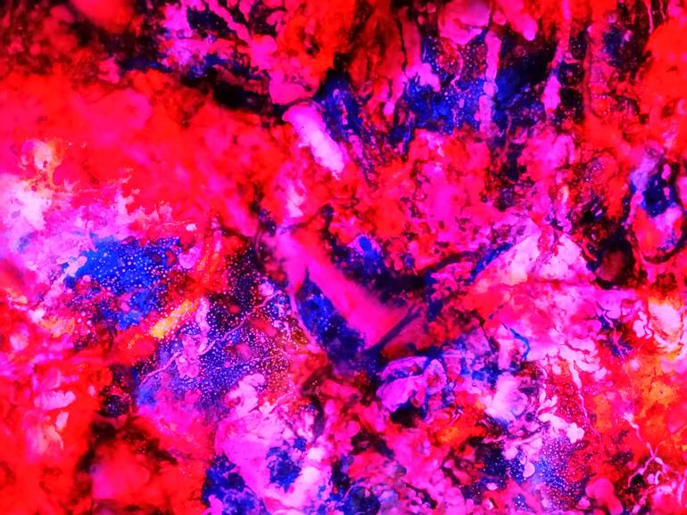 Original Abstract Outer Space Painting by Chris A Stromberg