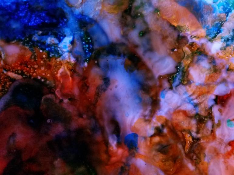 Original Abstract Outer Space Painting by Chris A Stromberg