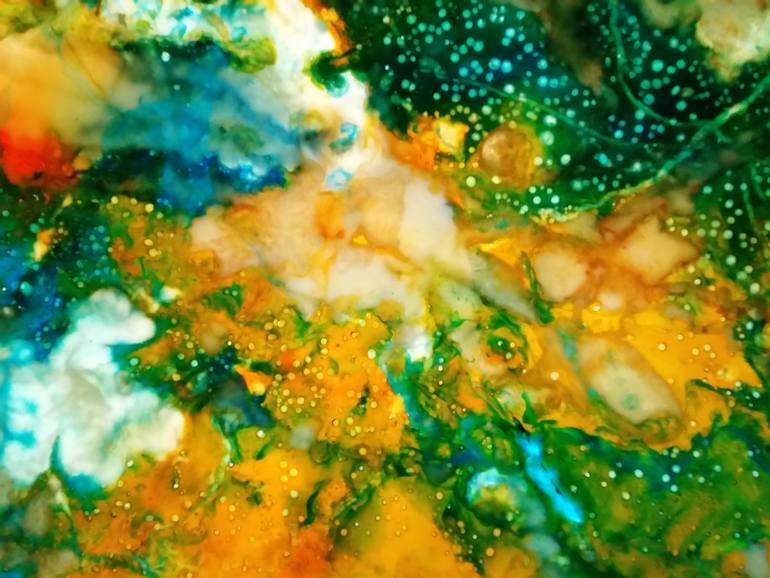 Original Abstract Outer Space Painting by Chris A Stromberg