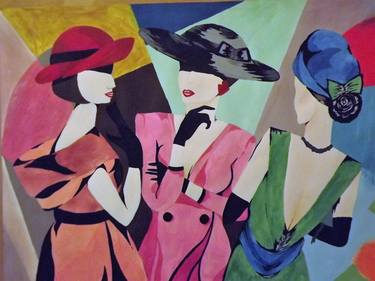 Print of Abstract Fashion Paintings by anna maria carnovale