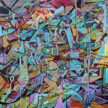 Original Expressionism Abstract Paintings by Adrian Jesus Falcon