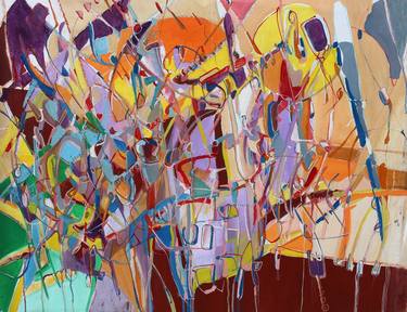 Original Abstract Paintings by Adrian Jesus Falcon