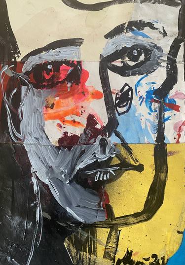 Original Abstract Expressionism Portrait Paintings by Agnieszka Boroń