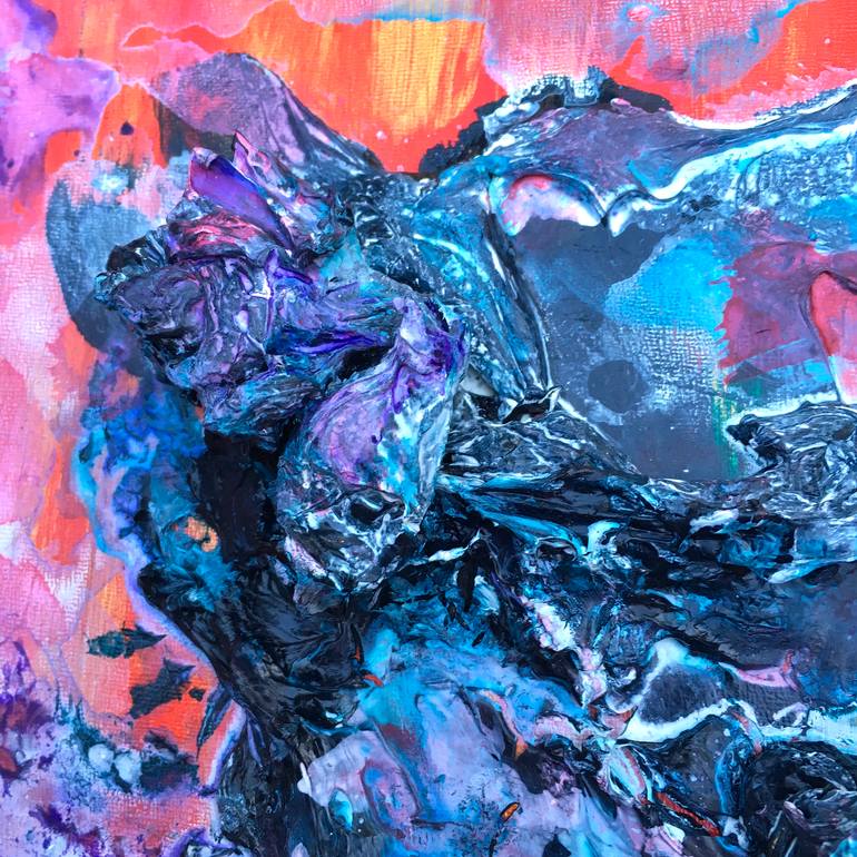 Original Abstract Expressionism Abstract Painting by Oksana Prokopenko