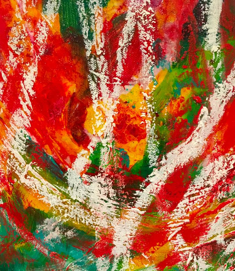 Original Abstract Expressionism Abstract Painting by Oksana Prokopenko