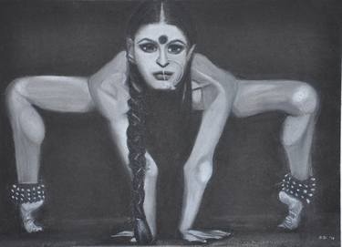 Original Portraiture Performing Arts Drawings by Divya Dave