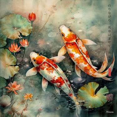 Print of Fine Art Fish Paintings by Ksavera Art