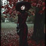 Glamorous Queen of autumn - surrealism fashion portrait by Ksavera Art