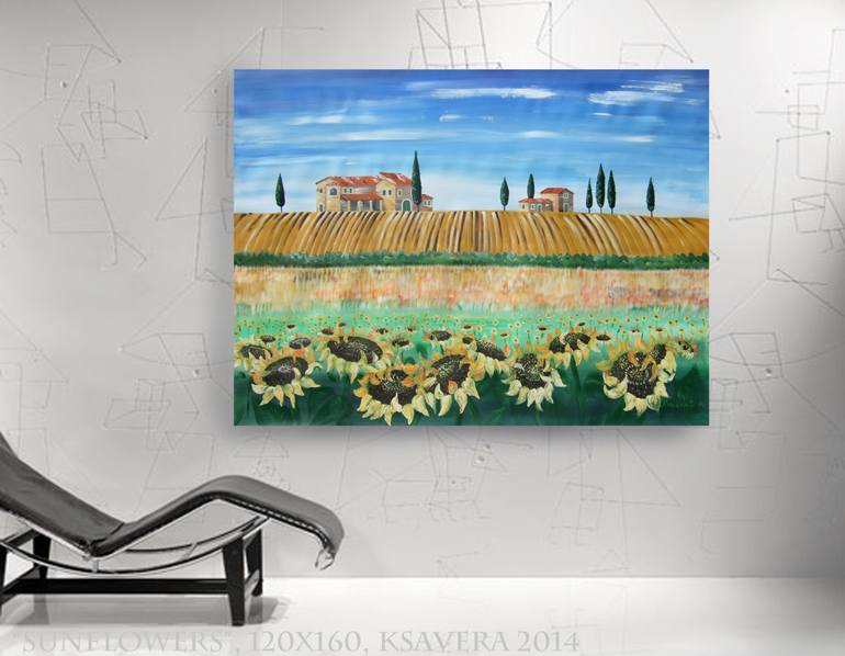 Original Expressionism Landscape Painting by Ksavera Art