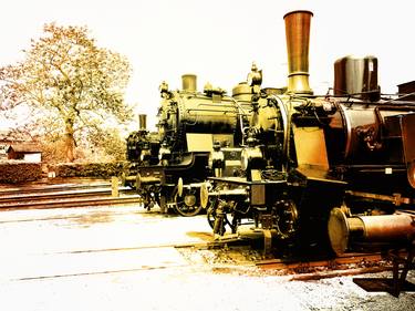 Old steam trains in the depot 08368m1 by Ksavera thumb