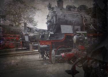 Old steam trains in the depot z02 by Ksavera thumb