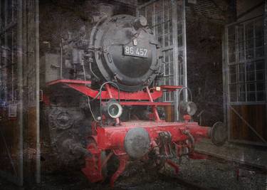 Old steam trains in the depot z07 by Ksavera thumb