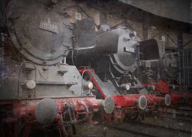 Old steam trains in the depot z08 by Ksavera thumb