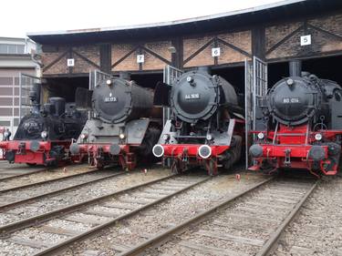 Old steam trains in the depot 08496saa by Ksavera thumb