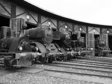 Old steam trains in the depot 08504saac by Ksavera thumb