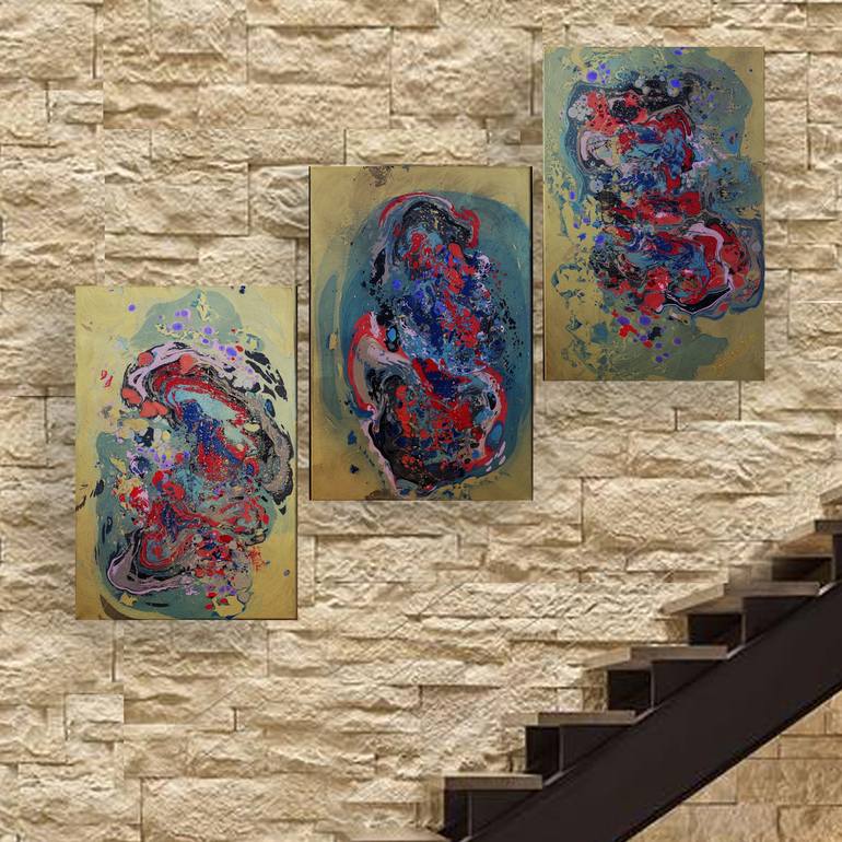 Original Abstract Expressionism Abstract Painting by Ksavera Art