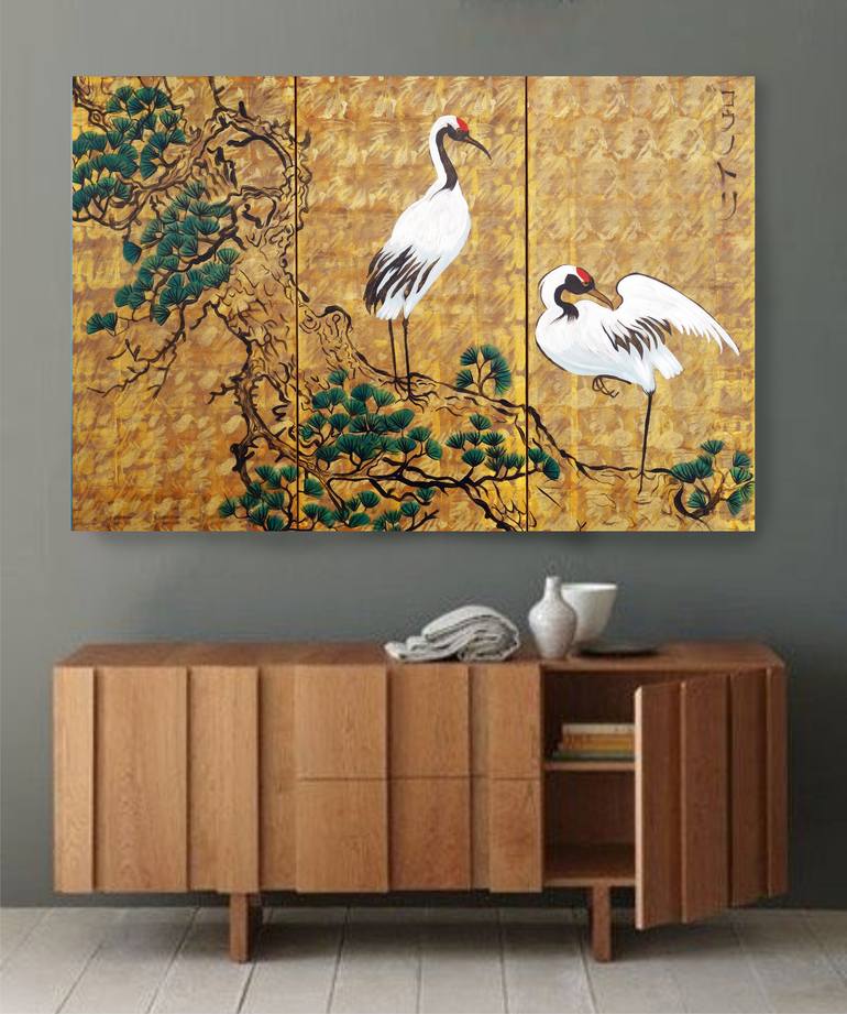 Original Art Deco Animal Painting by Ksavera Art