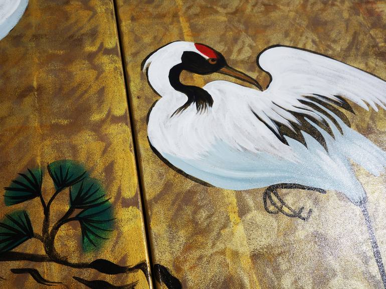 Original Art Deco Animal Painting by Ksavera Art