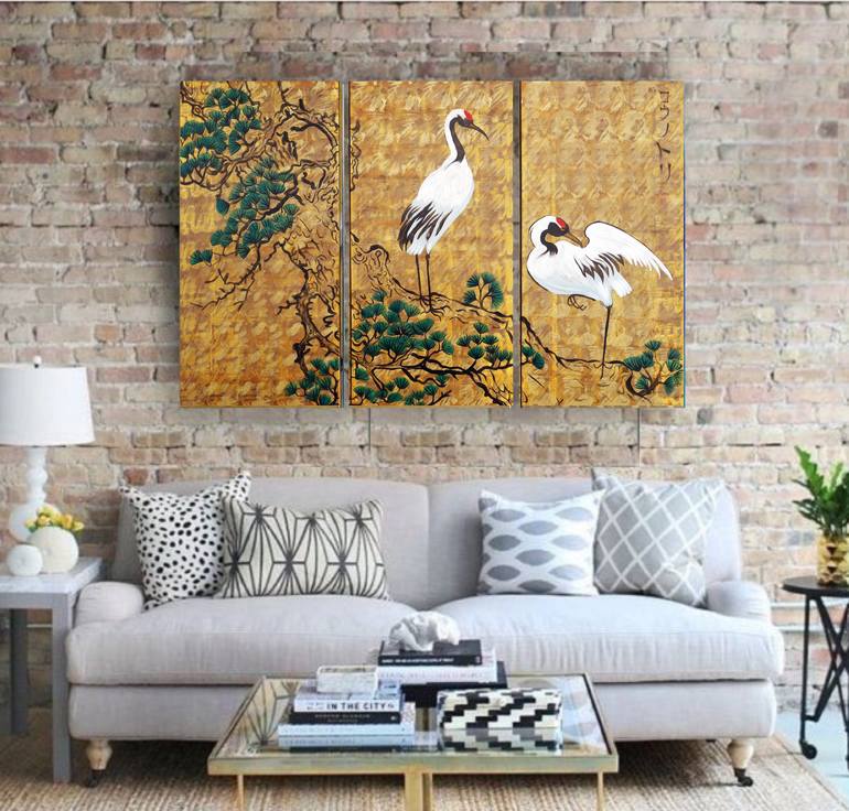 Original Art Deco Animal Painting by Ksavera Art