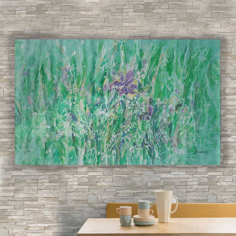 Original Impressionism Floral Painting by Ksavera Art