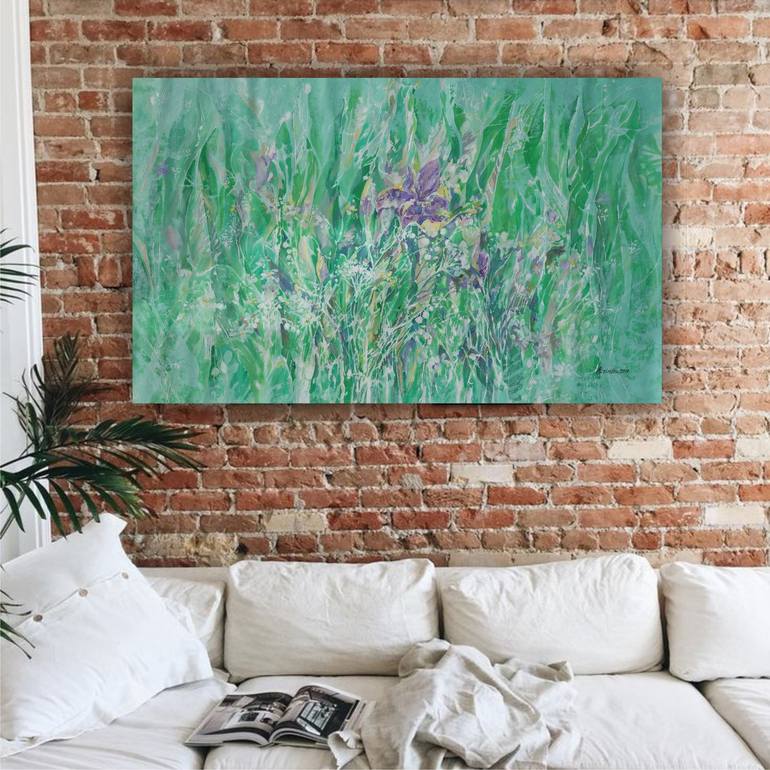 Original Impressionism Floral Painting by Ksavera Art