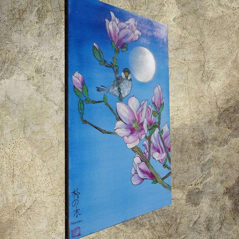 Original Art Deco Nature Painting by Ksavera Art