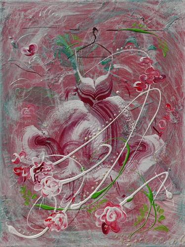 Print of Surrealism Floral Paintings by Ksavera Art