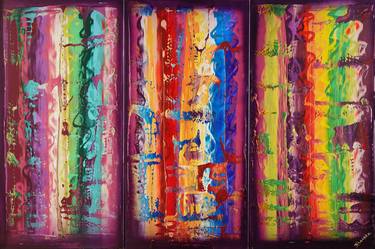 Original Abstract Expressionism Abstract Paintings by Ksavera Art