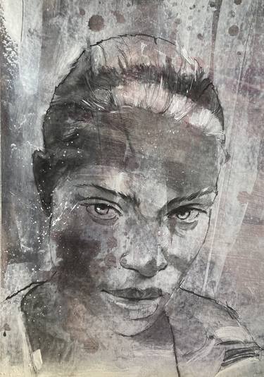 Original Figurative People Drawing by Guglielmo Alfarone