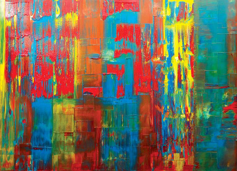 Waterfall Painting by Samuel Sotiega | Saatchi Art