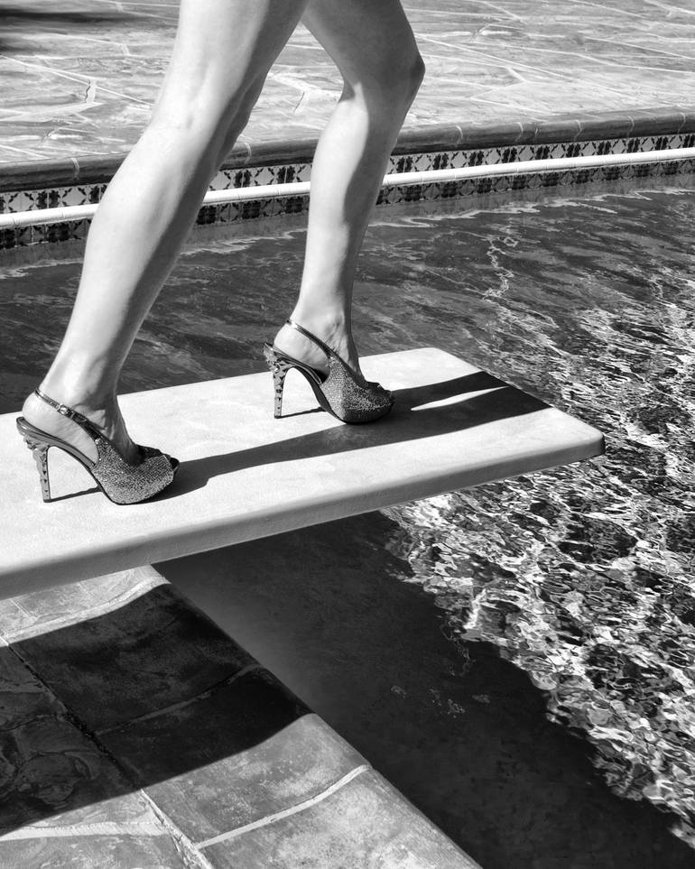 Original Fashion Photography by William Dey | Art Deco Art on Paper | DIAMONDS ON HEELS NOIR Palm Springs CA - Limited Edition of 21