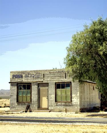 THE GHOST OF POST OFFICES PAST Route 66 Amboy CA - Limited Edition of 21 thumb