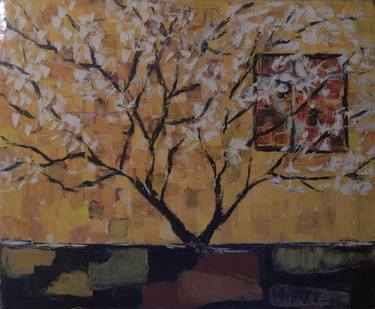 Original Expressionism Garden Paintings by Murat Ozkan
