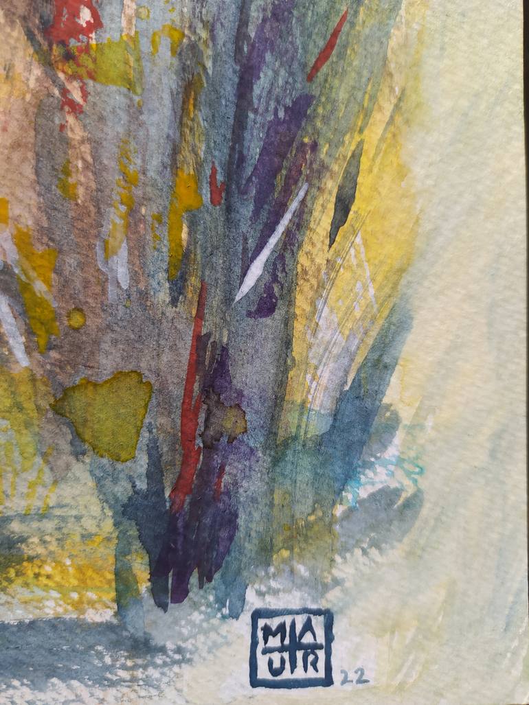 Original Abstract Expressionism Women Painting by Murat Ozkan
