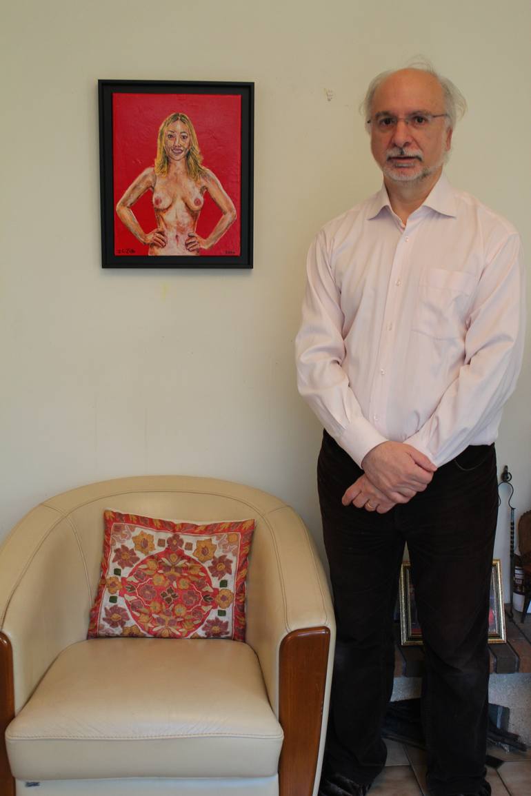 Original Figurative Nude Painting by Jean Charles Ziai