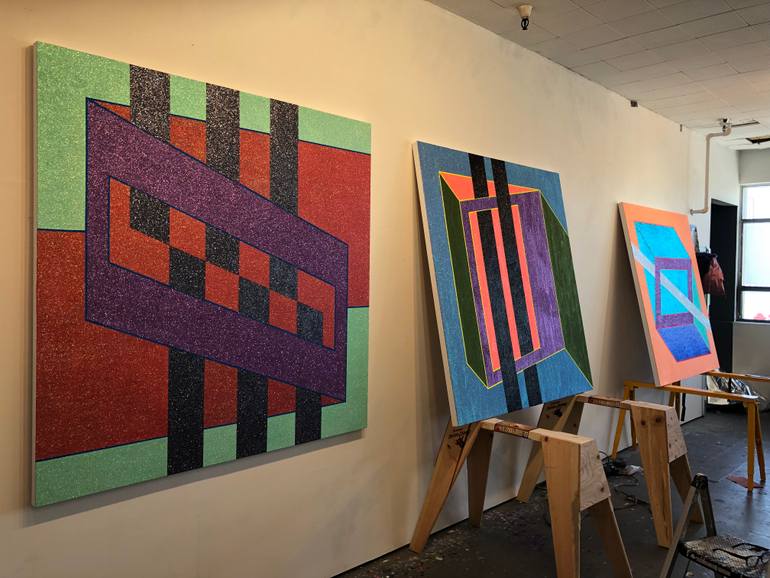 Original Geometric Abstract Painting by Kelly Brumfield-Woods