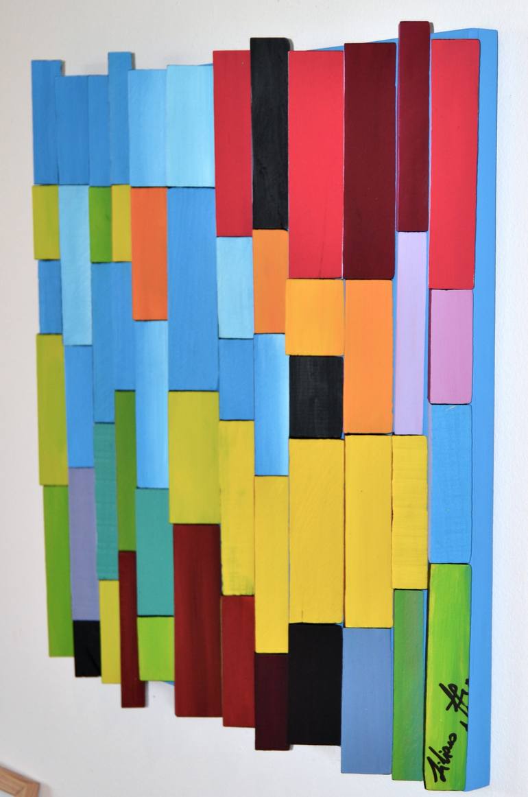 Original Abstract Water Painting by Liliana Stoica