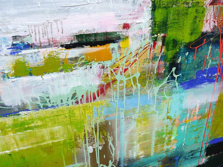 Original Abstract Expressionism Nature Painting by Ingeborg Herckenrath