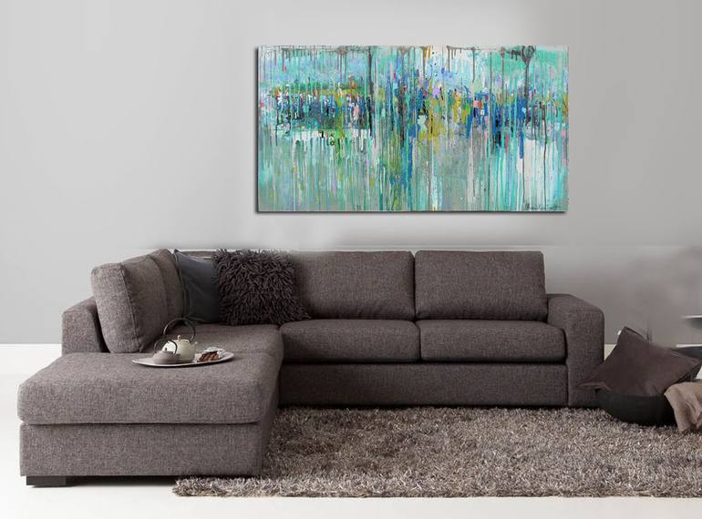 Original Abstract Expressionism Abstract Painting by Ingeborg Herckenrath