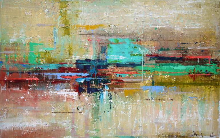 Coast Reflection Painting by Ingeborg Herckenrath | Saatchi Art