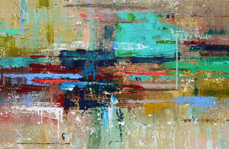 Original Abstract Painting by Ingeborg Herckenrath