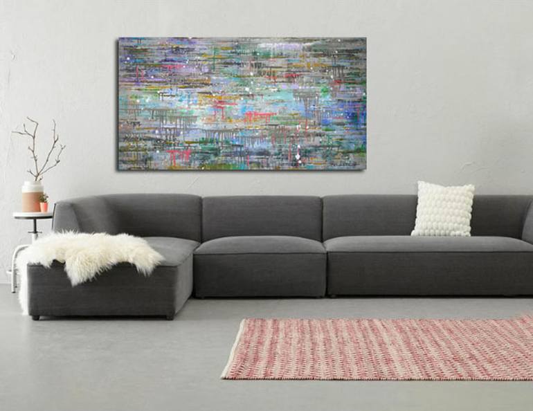 Original Abstract Expressionism Abstract Painting by Ingeborg Herckenrath