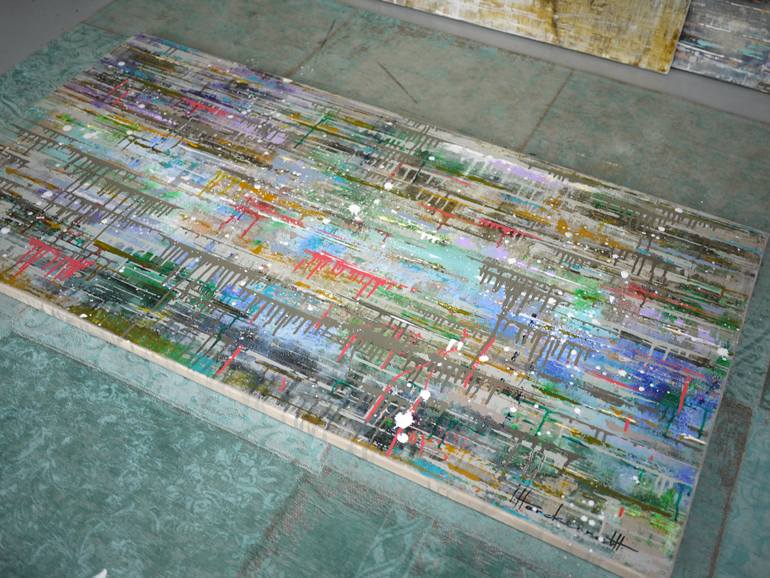 Original Abstract Expressionism Abstract Painting by Ingeborg Herckenrath