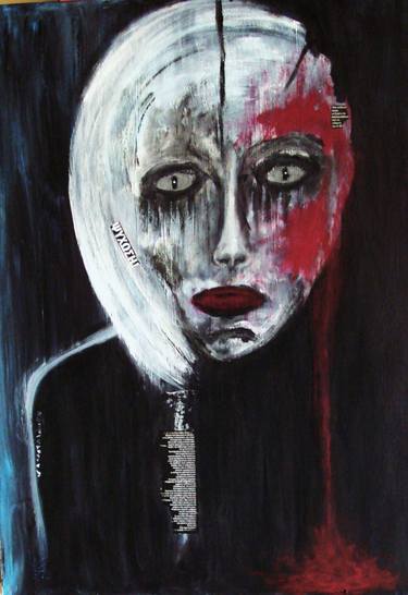 Original Expressionism People Paintings by katerina Apostolakou