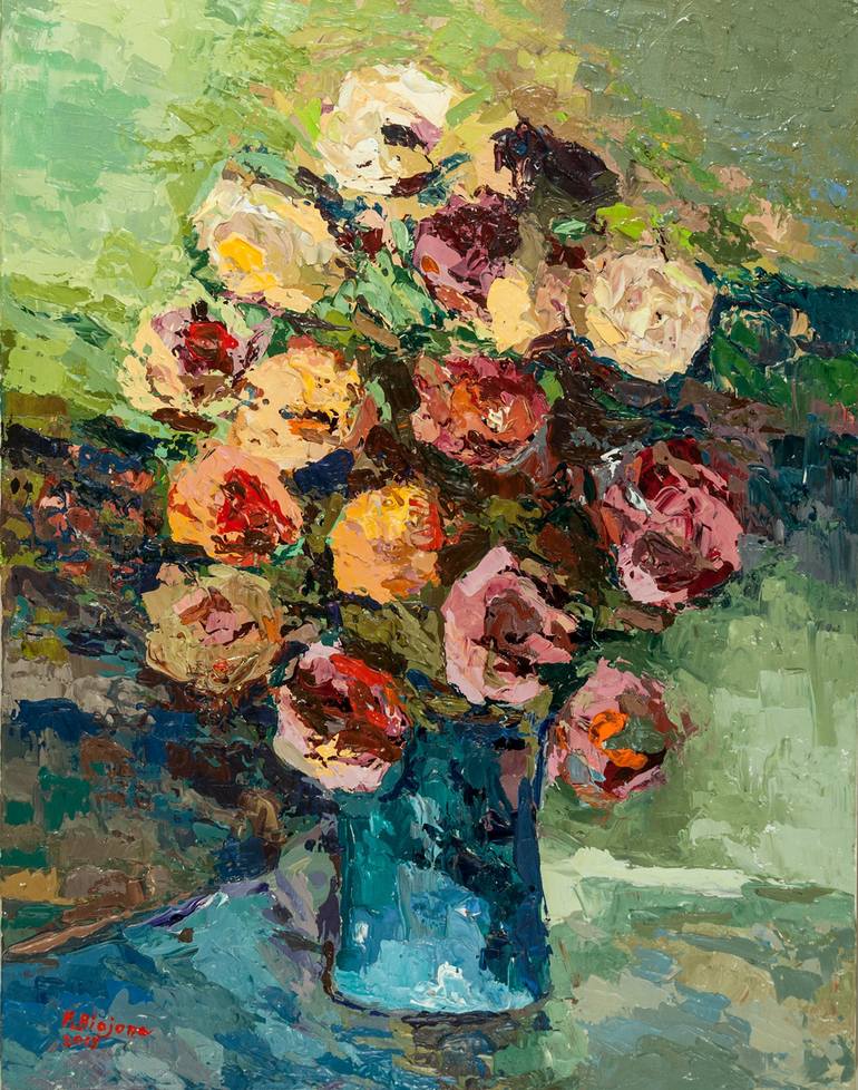 Blue Vase Painting by Francisco Biojone Saatchi Art