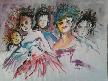 Print of Abstract Expressionism Fashion Paintings by Itoffee Gayle