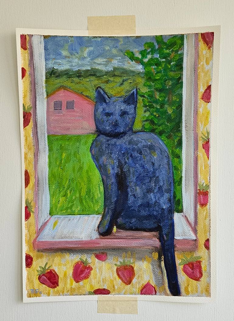 Original Impressionism Animal Painting by Timothy Forry