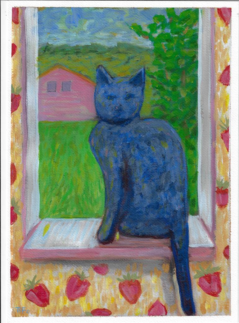 Original Impressionism Animal Painting by Timothy Forry