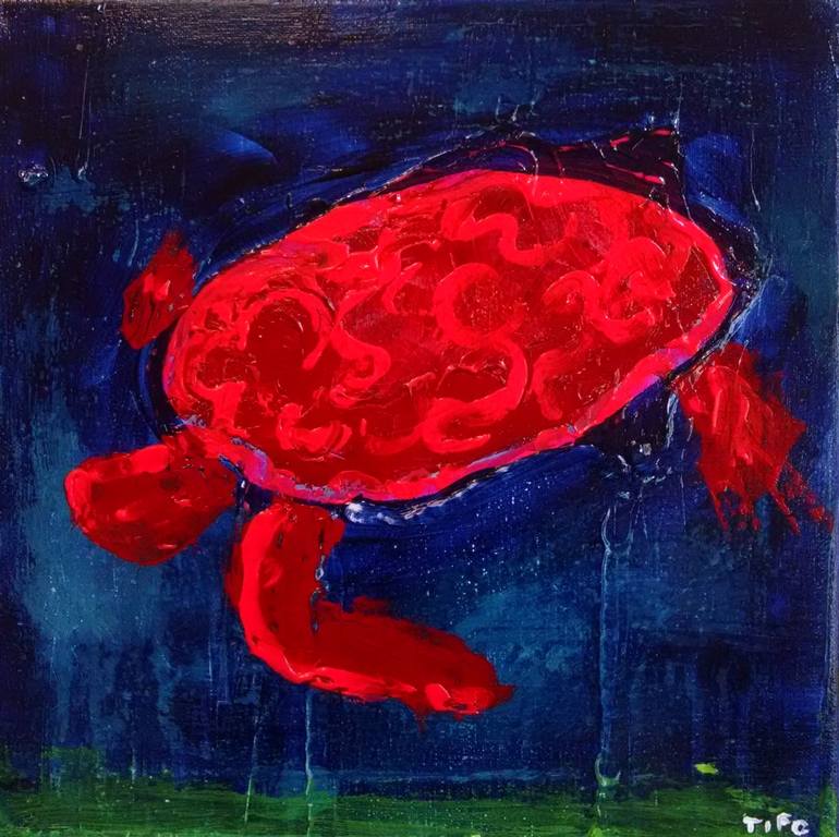 Original Abstract Animal Painting by Timothy Forry